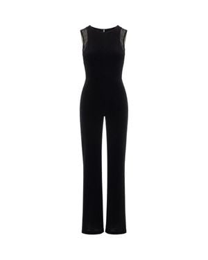 Patrizia Pepe Sleeveless Wide-Leg Jumpsuit - Black