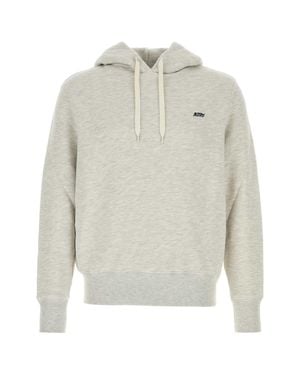Autry Melange Cotton Sweatshirt - White