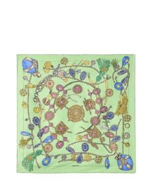 Versace Elegantly Crafted Style Scarf - Green