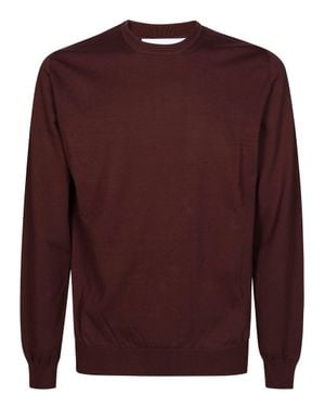 Alpha Studio Essential Crew Neck T-Shirt - Brown
