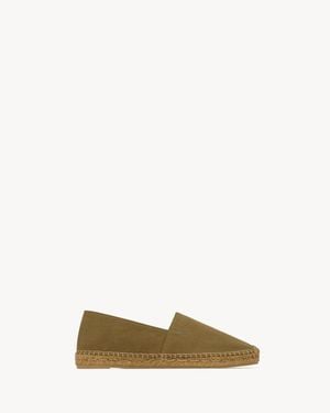 Saint Laurent Cotton Gabardine Espadrille - Natural