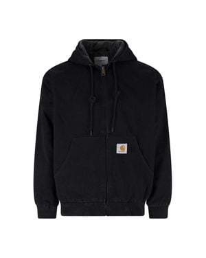 Carhartt Zip-Up Hoodie Jacket - Black