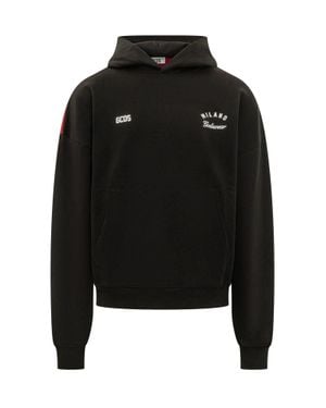 Gcds Band Logo Back Hoodie - Black