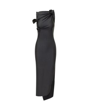 Coperni Floral Mini Gown - Black