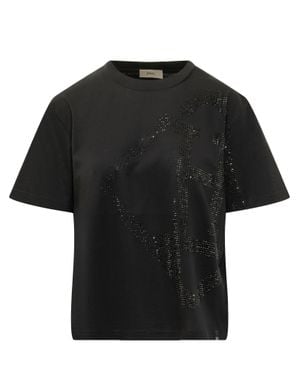 Herno Strass-Embellished T-Shirt - Black