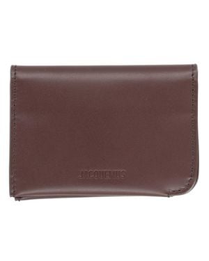 Jacquemus Lamb Leather Wallet - Brown