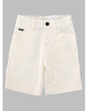 BOSS Boys' Cotton-Blend Shorts With Stretch & Lined Comfort - Natural