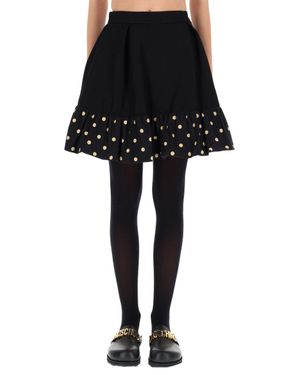 Moschino Flared Mini Skirt - Black