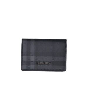 Burberry Logo Embossed Bifold Wallet - Black