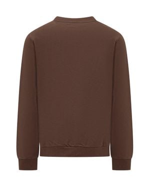 A.P.C. Organic Cotton Logo Sweatshirt - Brown