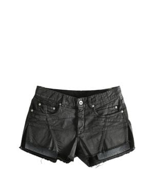 Rick Owens Denim Shorts - Black