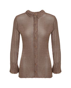COUTR.COM Savannah Morrow Cardigan Rajasthan - Brown