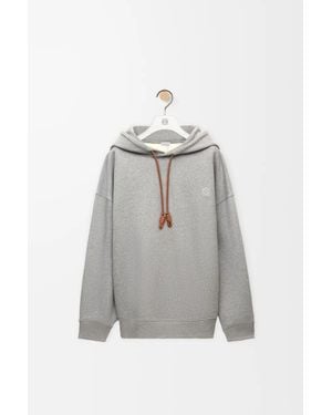 Loewe Logo Pullover Hoodie - Gray