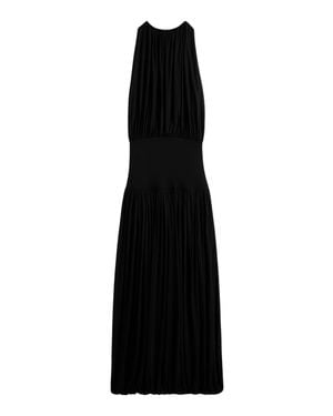 TOTEME Soft Gathered Viscose Dress - Black
