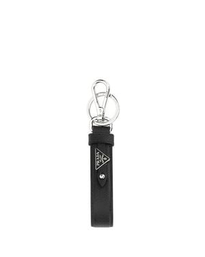 Prada Leather Key Ring - Black