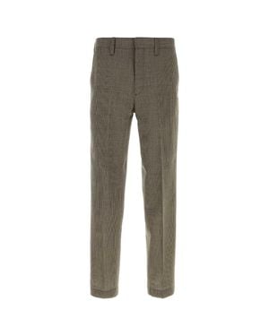 Prada Flat Front Pants - Gray