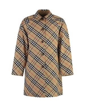 Burberry Mid-Length Kensington Heritage Trench Coat - Natural