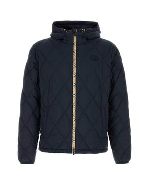 Burberry Nylon Padded Jacket - Blue