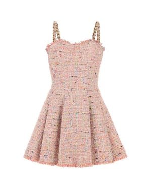 Balmain Tweed Mini Dress - Pink