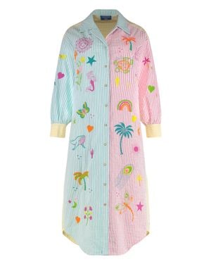 SUSANNA BLU Giglio Oversize Shirtdress - White