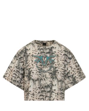 Pinko Stylish T-Shirt With Logo - Multicolor