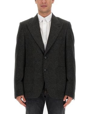 Dolce & Gabbana Peaked Lapel Blazer - Black