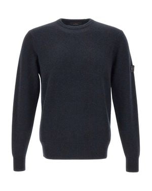 Peuterey Merino Wool & Yack Blend Sweater - Blue