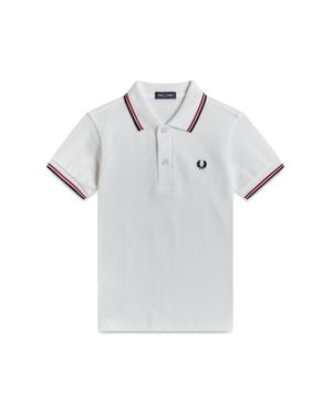 Fred Perry Kids Twin Tipped Shirt - Gray