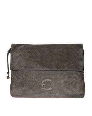 Coccinelle Lidia Mini Suede Shoulder Bag - Gray