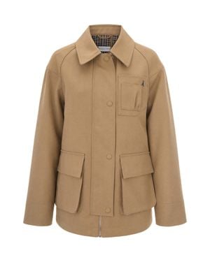 Patrizia Pepe Utility Shirt Jacket - Natural