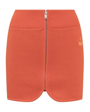 Isabel Marant Chic Mini Skirt For Stylish Outfits - Orange