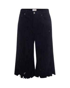 Haikure Mini Cotton Shorts - Blue