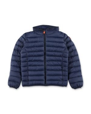 Save The Duck Boys Quilted Puffer Jacket - Blue