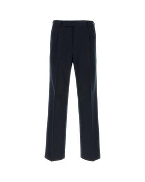 PT Torino Midnight Tapered Cotton-Wool Pants - Blue