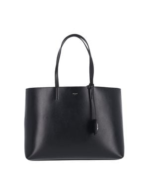 Jimmy Choo Calf Leather Mini Shoulder Bag With Brass Hardware - Black