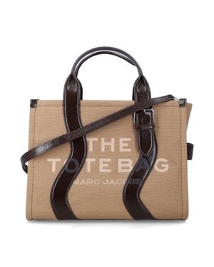 Marc Jacobs Canvas Tote Bag With Logo Detail - Multicolor