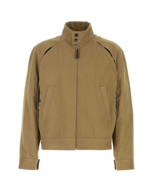 Loewe Cappuccino Gabardine Jacket - Green