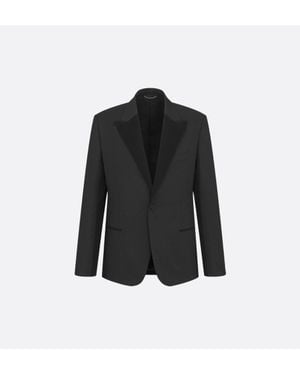 Dior Homme Single-Breasted Long-Sleeved Jacket - Black