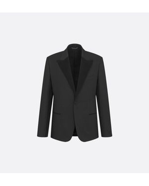 Dior Homme Single-Breasted Long-Sleeved Jacket - Black