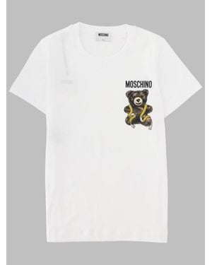 Moschino Fw26 Graphic Logo T-Shirt - White