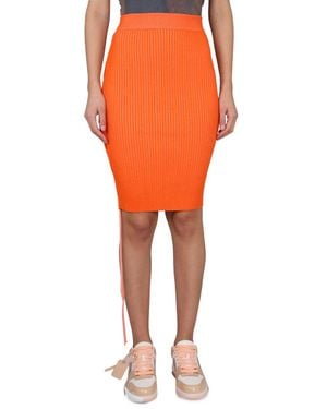 Off-White c/o Virgil Abloh Cut-Out Skirt - Orange