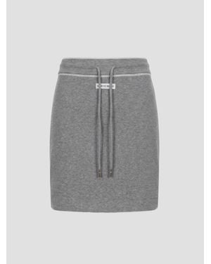 Marine Serre Chic 70's Inspired Mini Skirt - Gray