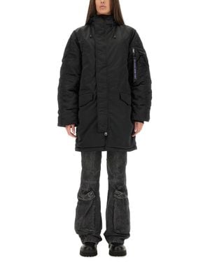 Alpha Industries Long Bomber Jacket "N-3B" - Black