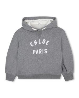 Chloé Sweatshirt With Logo - Gray
