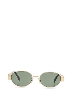 Celine Triomphe Metal 01 Sunglasses - Green