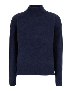 ..,merci Jersey Round-Neck Long-Sleeve Top - Blue