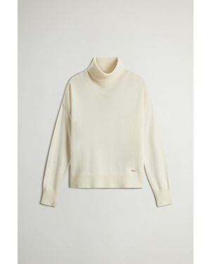 Woolrich Comfort Wool Cash Turtleneck - Natural