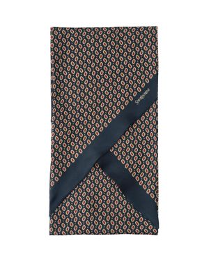 Saint Laurent Printed Silk Scarf - Gray