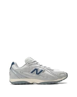 New Balance Modern Appliqué Sneakers With Front Lace-Up Design - White