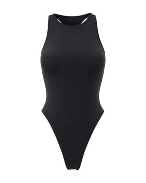 ANDAMANE Sleek High-Cut Bodysuit - Blue